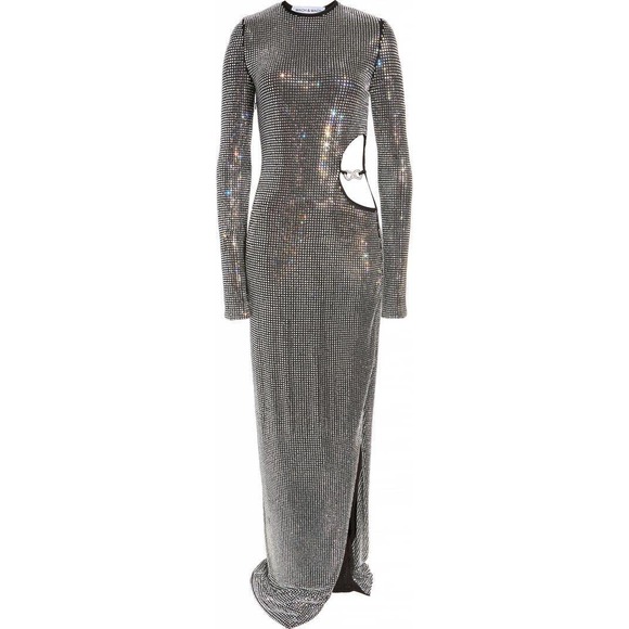 Mach & Mach Crystal Bow & Glass-Embroidered Gown. Size 40 (US 8) - Picture 3 of 13